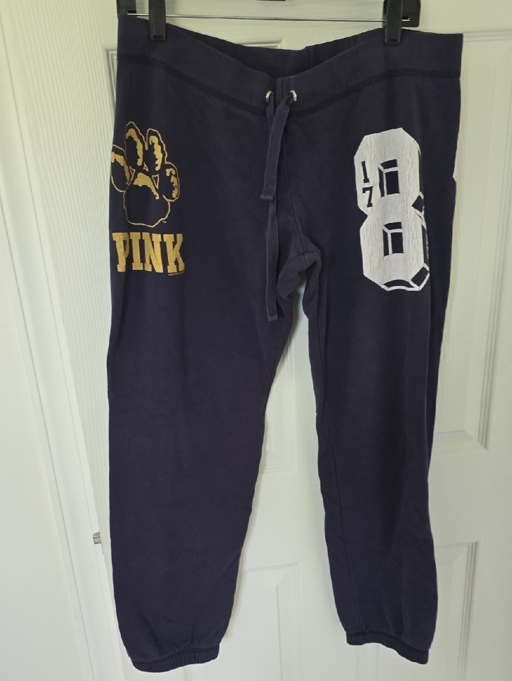 PINK Victoria's Secret Navy Hoodie with Pink Logo Tag